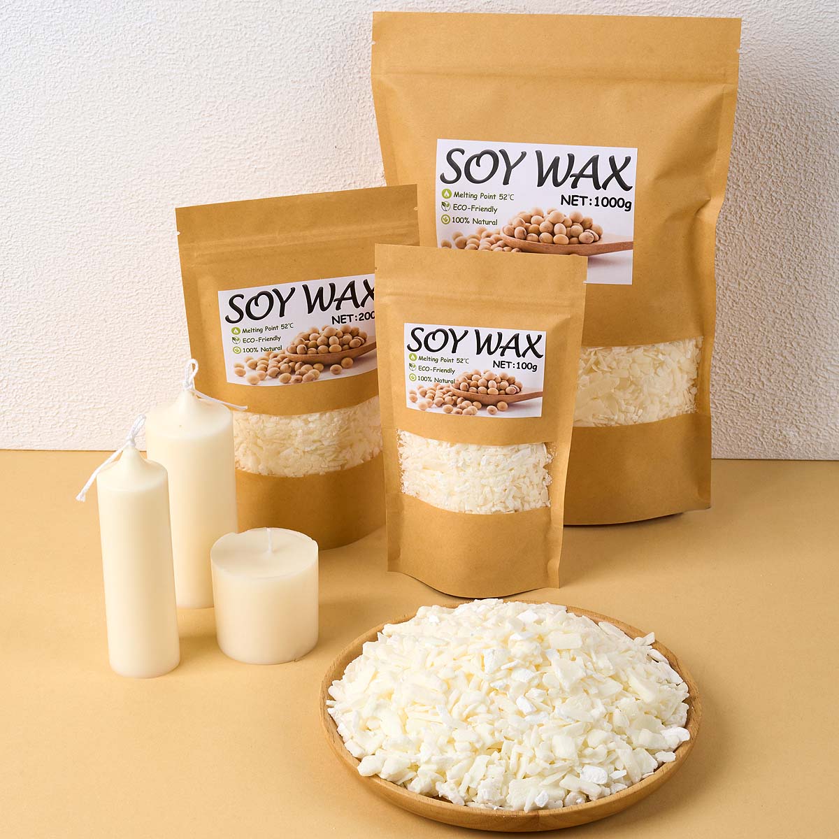 Candle Supplies Wholesale - 1 pond zuiver witte sojawas voor
