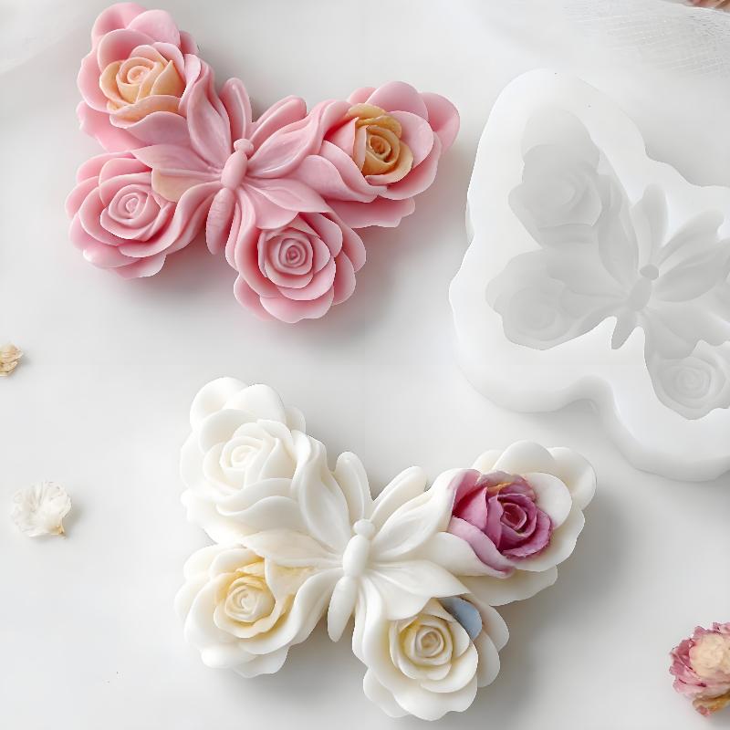 Candle Supplies Wholesale - DIY Rose Butterfly Form siliconen mal